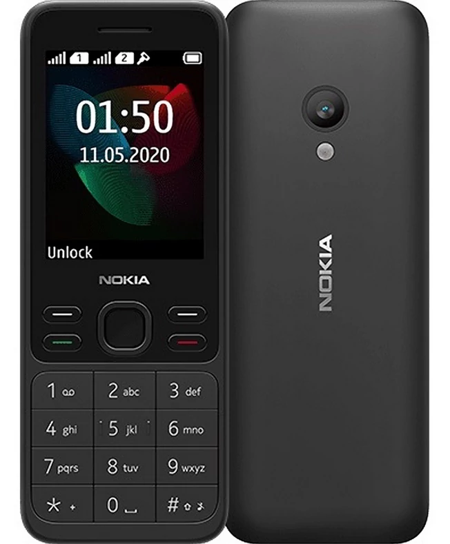 Mobiltelefon, Nokia 150 (2020), Kártyafüggetlen, Dual Sim, fekete