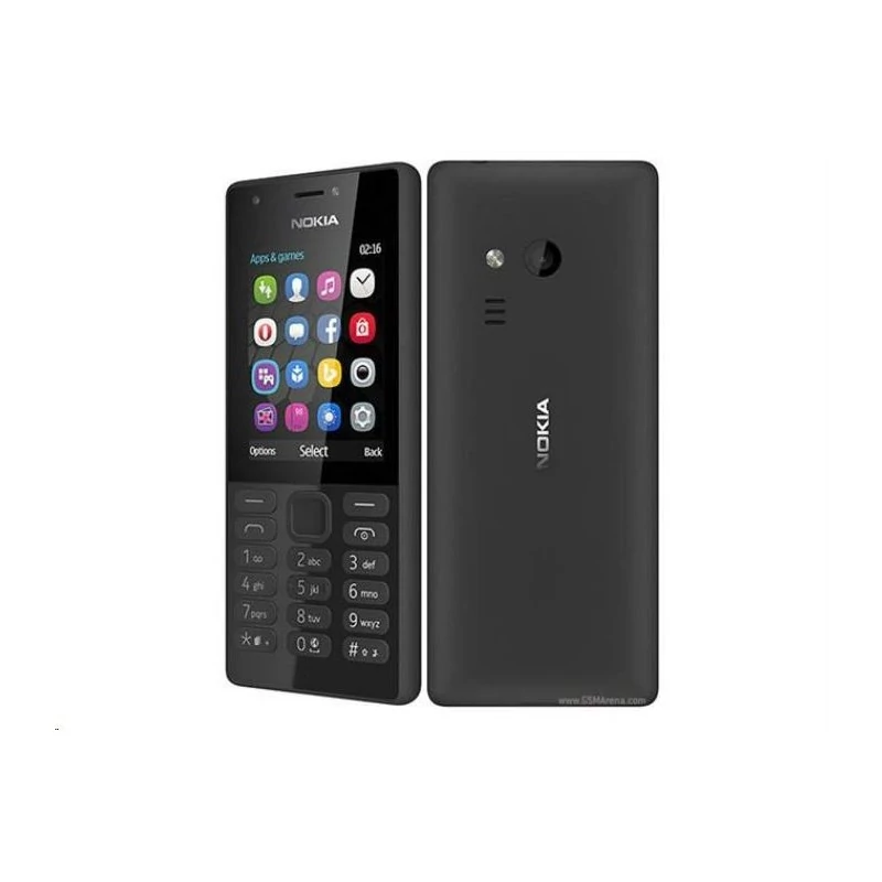 Mobiltelefon, Nokia 216, Kártyafüggetlen, Dual Sim, fekete