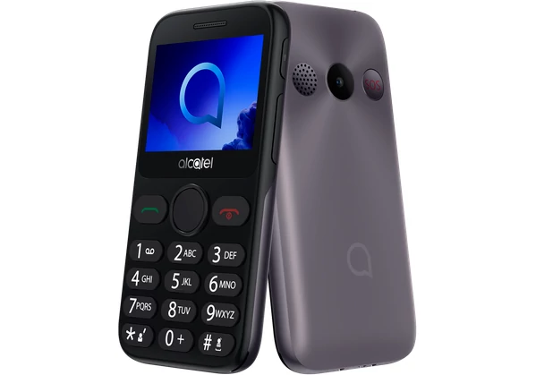Mobiltelefon, Alcatel 2019G, Kártyafüggetlen, FM rádiós, fekete-szürke
