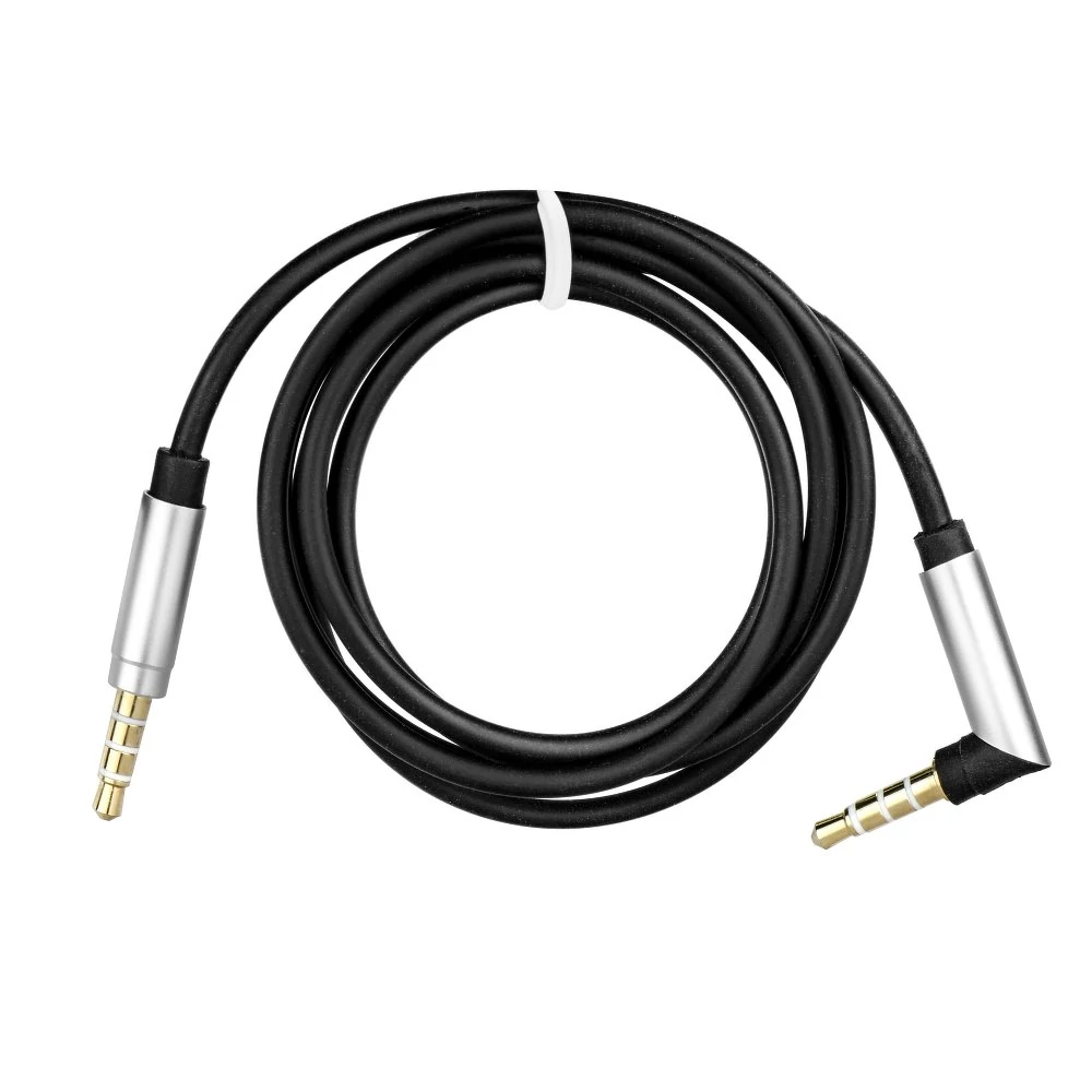 Aux kábel, 3.5mm jack csatlakozóval, fekete