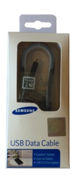 Adatkábel, Samsung, / USB / MICRO USB /, gyári, /ECB-DU4EBE/, fekete, 150 cm, bliszteres