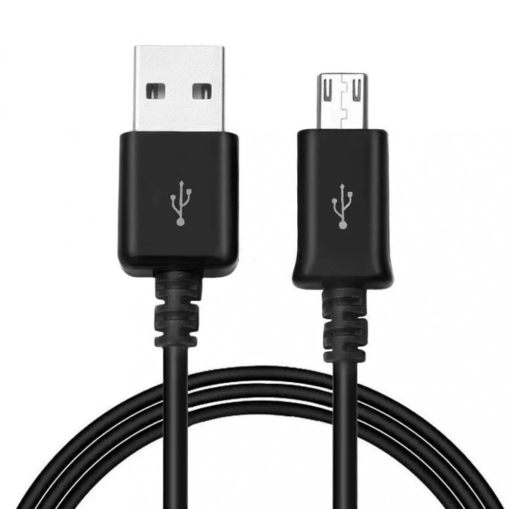 Adatkábel, Samsung, / USB / MICRO USB /, gyári, /ECB-DU4EBE/, fekete, 150 cm, csomagolás nélküli
