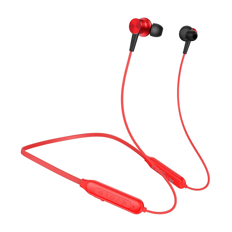 Headset, Borofone BE29 Joyous sport bluetooth headset, piros, bliszteres