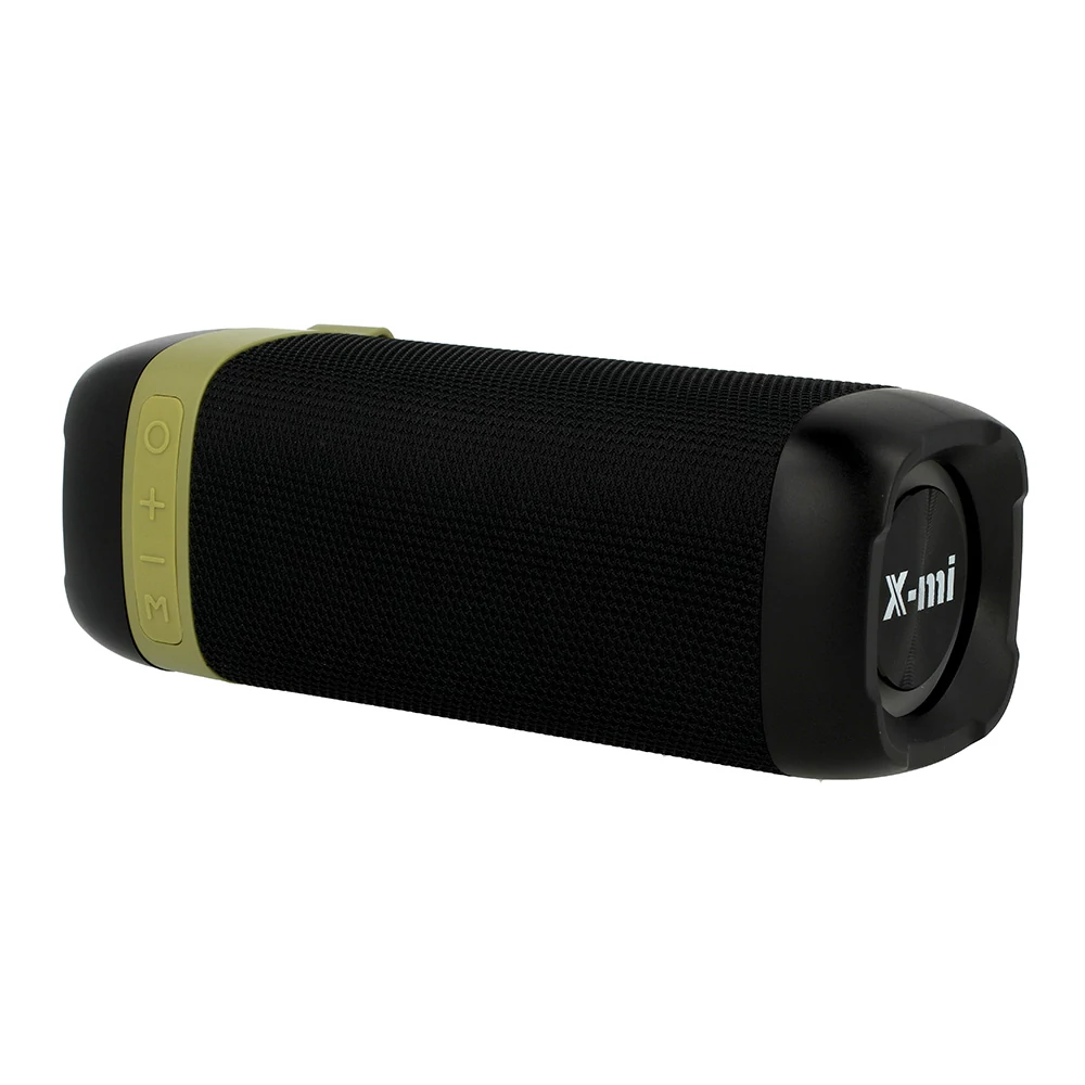 X-Mi GF402 hordozható bluetooth hangszóró FM rádióval, USB / AUX / Micro USB bemenettel, 2*4.5 W, 1200 mAh, karpánttal, fekete, bliszteres (prémium minőség)