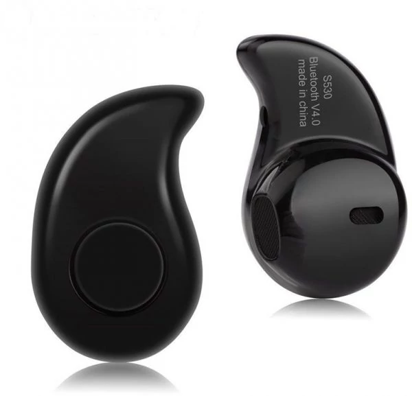 Bluetooth headset, S530 Mini Bluetooth 4.0 headset, fülbe dugható, fekete