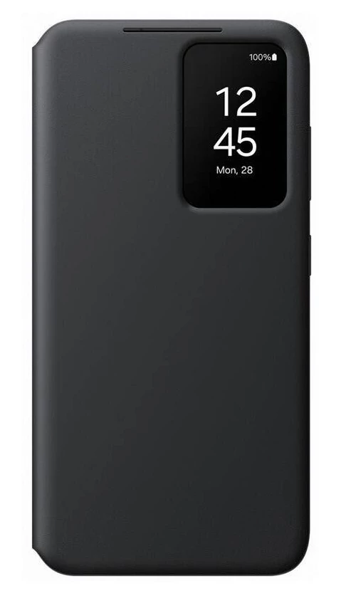 Gyári tok, Samsung Galaxy S24 Plus, Smart View, oldalra nyíló, fekete, bliszteres, EF-ZS926CBEGWW