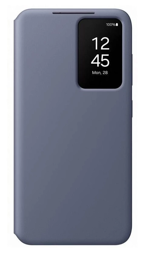 Gyári tok, Samsung Galaxy S24 Plus, Smart View, oldalra nyíló, lila, bliszteres, EF-ZS926CVEGWW