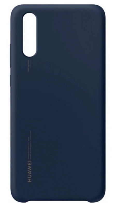 Gyári tok, Huawei P20, szilikon hátlap, sötétkék, bliszteres