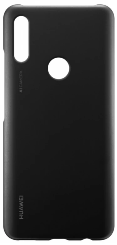 Gyári tok, Huawei P Smart Z, műanyag hátlap, fekete, bliszteres