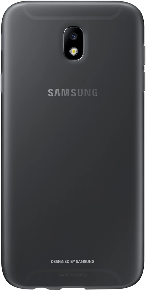 Gyári tok, Samsung Galaxy J7 (2017) J730, szilikon hátlap, fekete, bliszteres, EF-AJ730TBEG