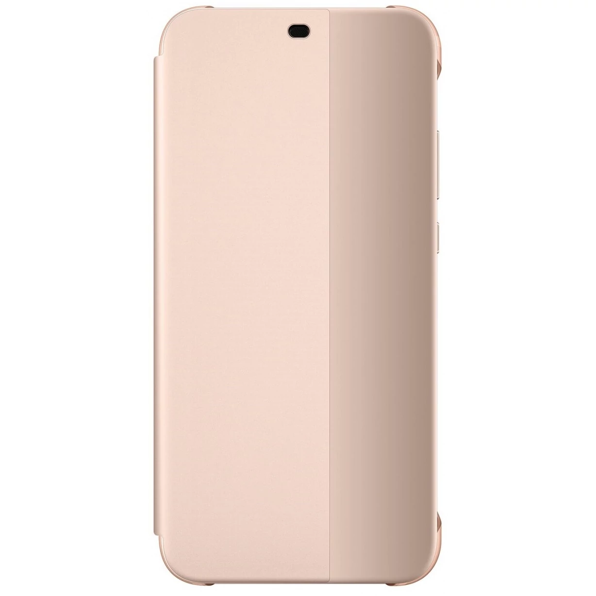 Gyári tok, Huawei P20, oldalra nyíló műanyag smart flip tok, rózsaszín, bliszteres