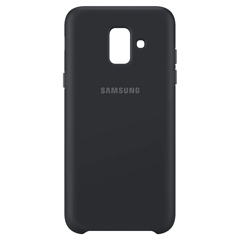 Gyári tok, Samsung Galaxy J6 (2018), Protective Cover, fekete, bliszteres, EF-PJ600CBEG