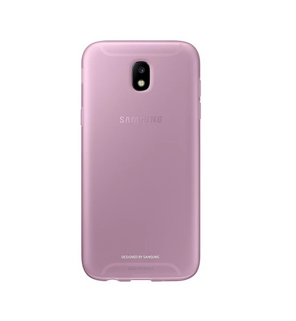 Gyári tok, Samsung Galaxy J5 (2017) J530, szilikon hátlap, rózsaszín, bliszteres, EF-AJ530TPEG