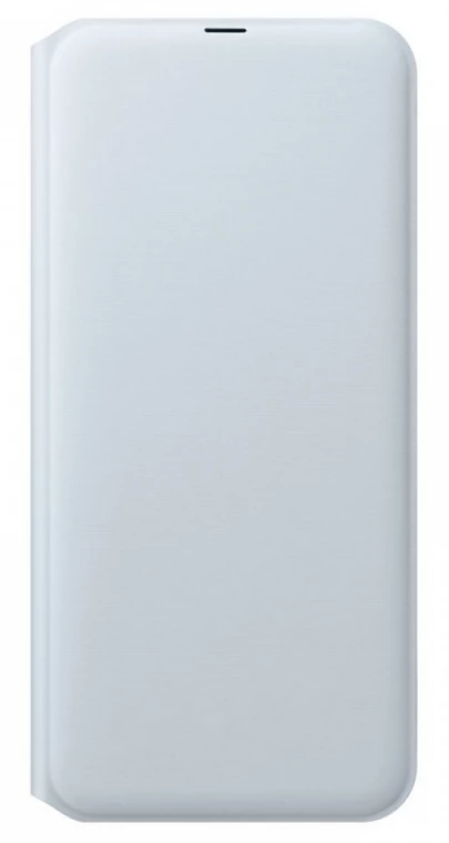 Gyári tok, Samsung Galaxy A40, oldalra nyíló wallet típusú flip tok, fehér, bliszteres, OSAM-EF-WA405PWEG