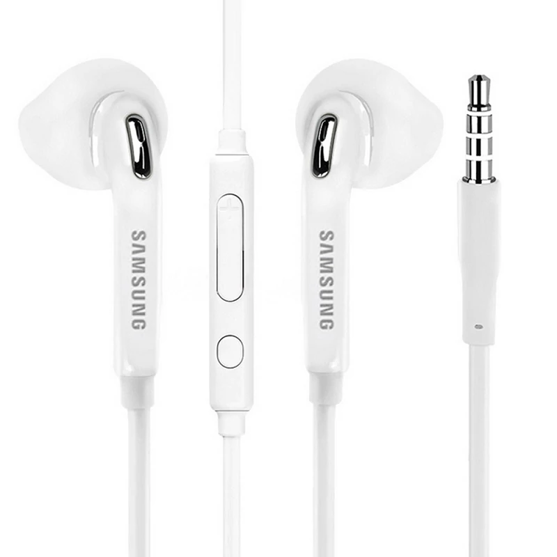 Headset, Samsung, /EO-EG920BW/, sztereó, felvevőgombos, hangerőszabályzós, 3.5mm jack csatlakozóval, fehér, gyári, dobozos
