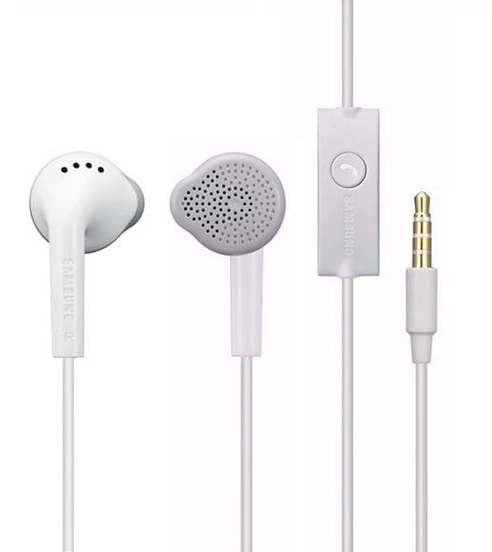 Headset, Samsung, /EHS61ASFWE/, sztereó, felvevőgombos, 3.5mm jack csatlakozóval, fehér, gyári, csomagolás nélküli