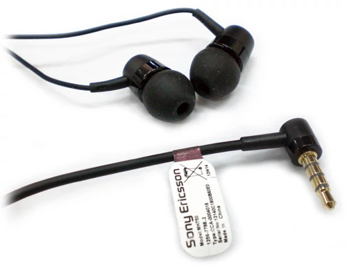 Headset, Sony Xperia Z1 Compact, Sony Xperia Z5, /MH-750/, felvevőgombos, sztereó, 3.5mm jack, fekete, gyári, csomagolás nélküli