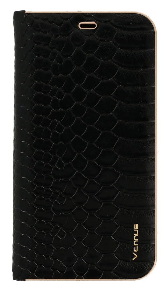 Tok, Vennus Wild, mágneses oldalra nyíló kígyóbőr mintás flip tok, szilikon belsővel, Apple Iphone 12 Pro Max (6,7