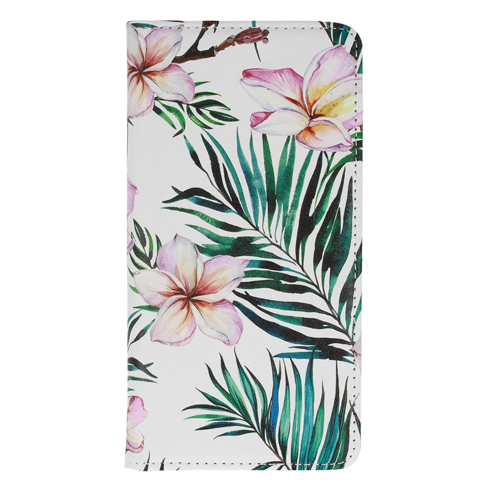 Tok, Smart Flower, mágneses oldalra nyíló flip tok, Samsung Galaxy A32 4G A325, minta 1, (szilikon belsővel), csomagolás nélküli