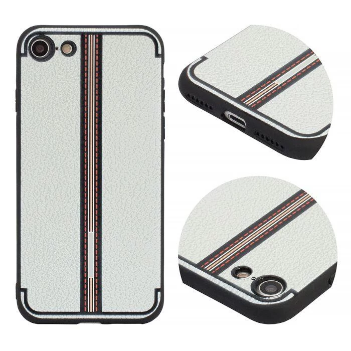 Tok, Grid, szilikon hátlap, Apple Iphone X / XS, minta 3, fehér