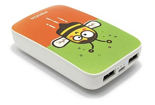 Power Bank, Remax PPL-23, 10000mAh, USB csatlakozó, micro USB, méhecske mintás, bliszteres