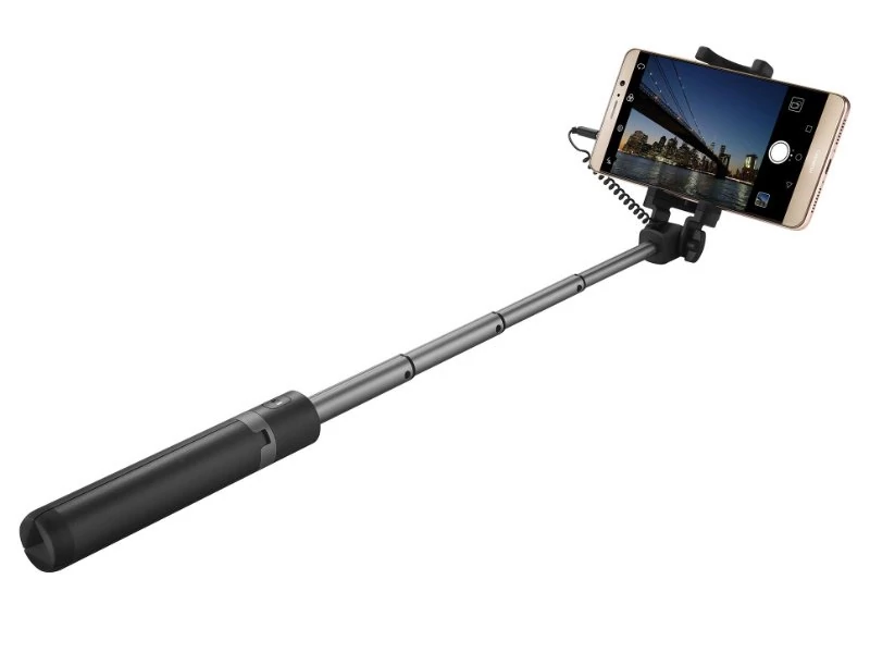 Huawei AF14 selfie bot, beépített exponáló gombbal,állvánnyal, univerzális, fekete, prémium minőség
