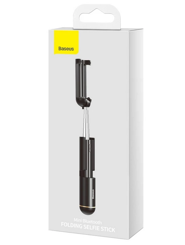 Bluetooth selfie bot, Baseus mini (SUDYZP-G01), beépített exponáló gombbal, univerzális, fekete, prémium minőség