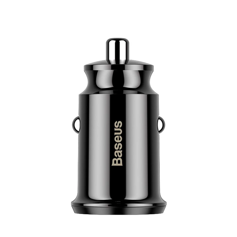Töltő, Baseus autós töltőfej (CCALL-ML01), 2 USB bemenettel, 3.1A, fekete, bliszteres