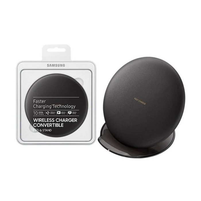 Töltő, Samsung EP-PG950BBEGWW, vezeték nélküli wireless töltő, gyors töltés, fekete, bliszteres