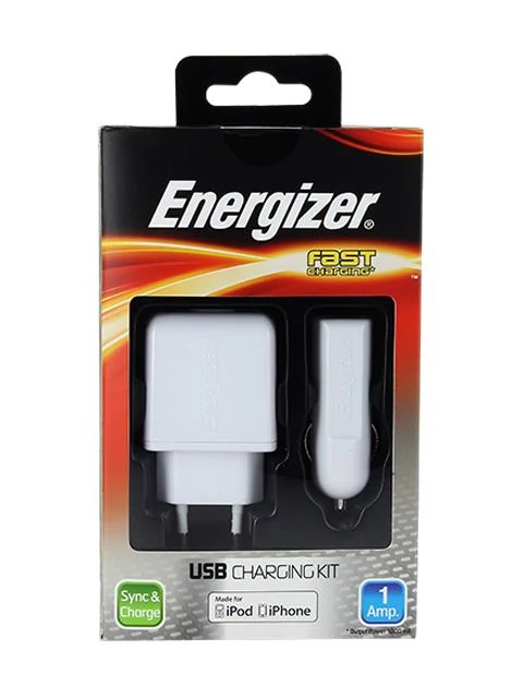 Töltő, Energizer hálózati töltő, autós töltő, 1000mAh, bliszteres