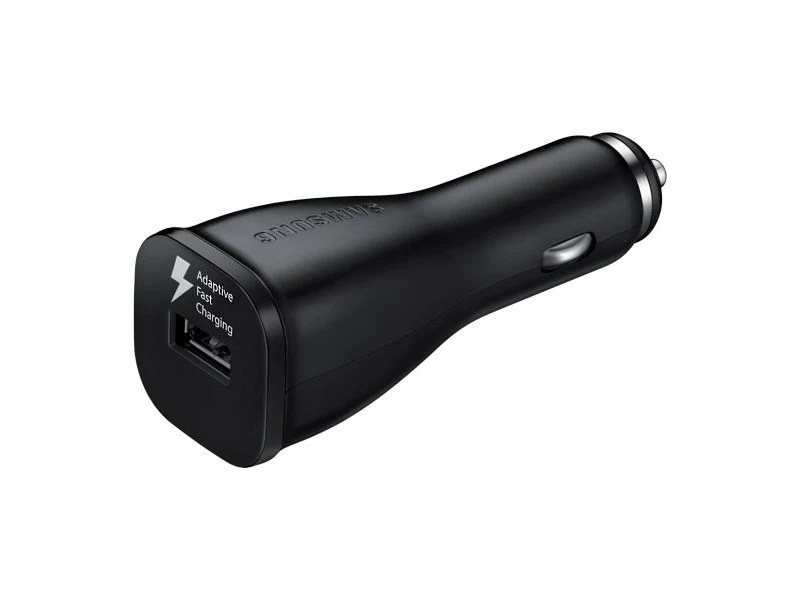 Töltő, Samsung gyári autós töltőfej (EP-LN915U), USB bemenettel, 2000mAh, gyorstöltő, fekete