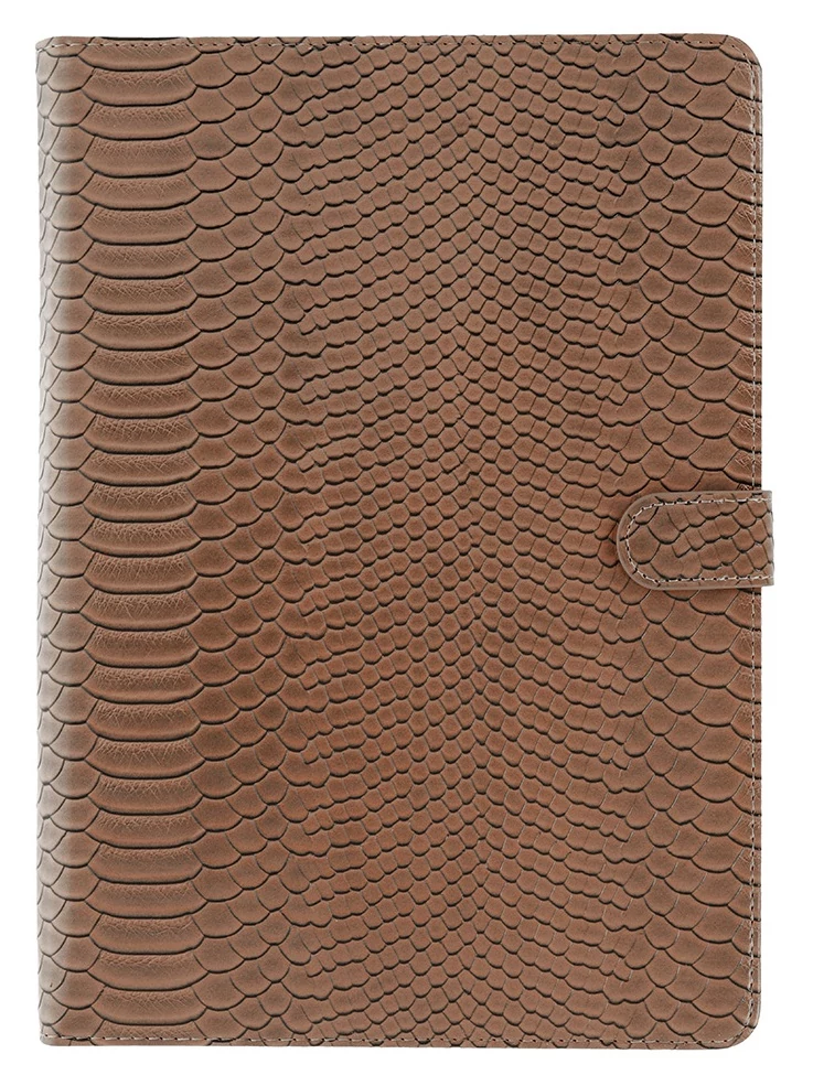 Tok, Vennus Wild, univerzális, 10”, kígyóbőr mintás tablet tok, oldalra nyíló, barna