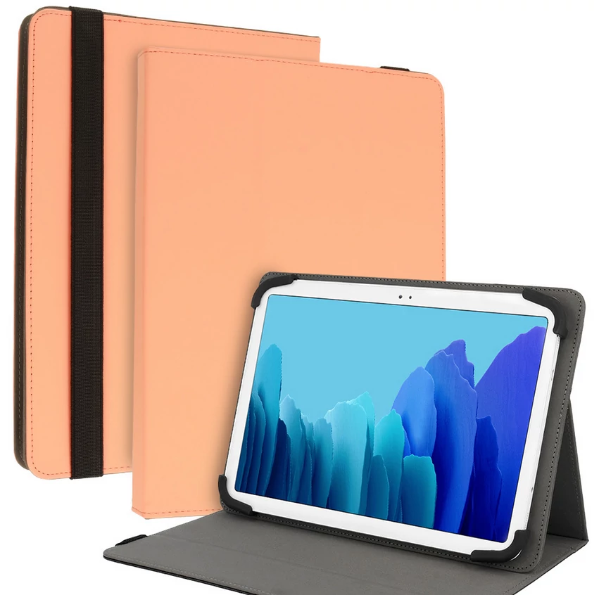 Tok, Wonder Soft, univerzális, 10˝, tablet tok, oldalra nyíló, narancssárga, bliszteres