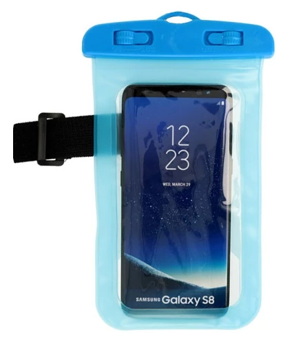 Tok, Waterproof vízálló telefon tok, univerzális, kék